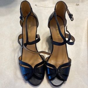 Nine West Wedge Heels Black 8 1/2 (3” heel)